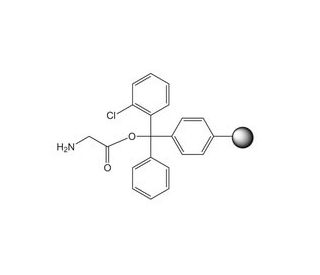 H-Gly-2-Chlorotrityl resin - chemical structure image