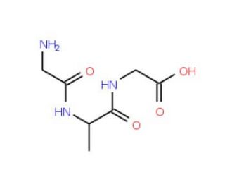 H-Gly-Ala-Gly-OH (CAS 16422-05-2) - chemical structure image