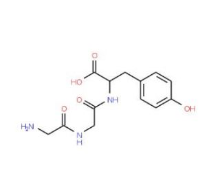 H-Gly-Gly-Tyr-OH (CAS 17343-07-6 (net)) - chemical structure image