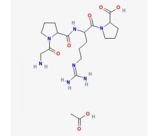 H-Gly-Pro-Arg-Pro-OH Acetate Salt (CAS 67869-62-9) - chemical structure image