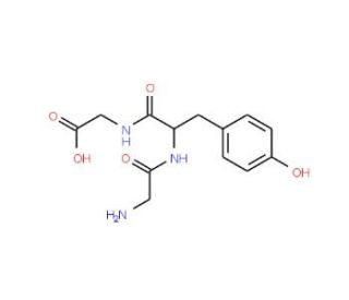 H-Gly-Tyr-Gly-OH (CAS 6099-08-7) - chemical structure image