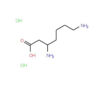 H-L-&beta;-HLys-OH Dihydrochloride (CAS 192003-02-4) - chemical structure image