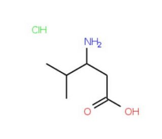 H-L-beta-Leu-OH HCl (CAS 219310-09-5) - chemical structure image