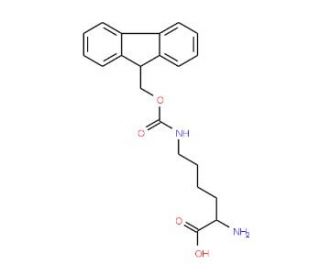 H-L-Lys(Fmoc)-OH (CAS 84624-28-2) - chemical structure image