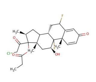 Halobetasol Propionate (CAS 66852-54-8) - chemical structure image
