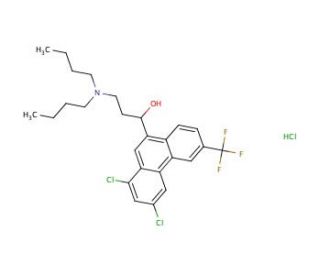Halofantrine hydrochloride (CAS 36167-63-2) - chemical structure image