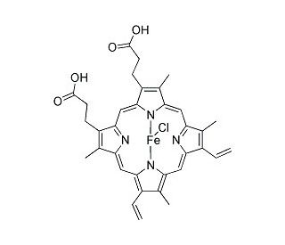 Hemin chloride (CAS 16009-13-5) - chemical structure image