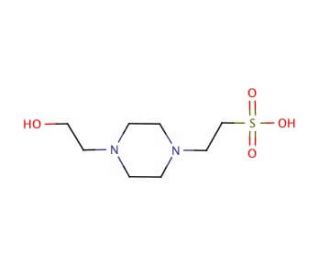 HEPES (CAS 7365-45-9) - chemical structure image
