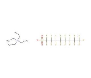 Heptadecafluorooctanesulfonic acid tetraethylammonium salt (CAS 56773-42-3) - chemical structure image