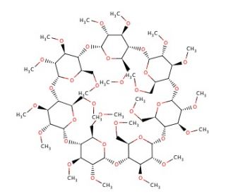Heptakis(2,3,6-tri-O-methyl)-&beta;-cyclodextrin (CAS 55216-11-0) - chemical structure image