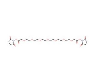 Heptaoxatricosanedioic Acid Bis(N-Hydroxysuccinimide) Ester (CAS 211746-85-9) - chemical structure image