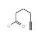 Hex-5-ynoyl chloride (CAS 55183-45-4) - chemical structure image