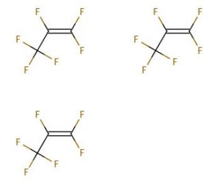 Hexafluoropropene, trimer (CAS 6792-31-0) - chemical structure image