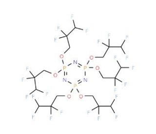 Hexakis(1H,1H,3H-perfluoropropoxy)phosphazene (CAS 58943-98-9) - chemical structure image