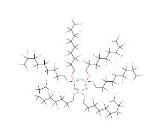 Hexakis(1H,1H,9H-perfluorononyloxy)phosphazene (CAS 186043-67-4) - chemical structure image