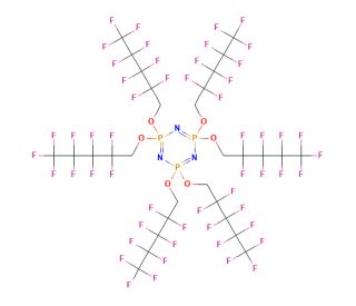 Hexakis(1H,1H-nonafluoropentoxy)phosphazene (CAS 1365808-69-0) - chemical structure image