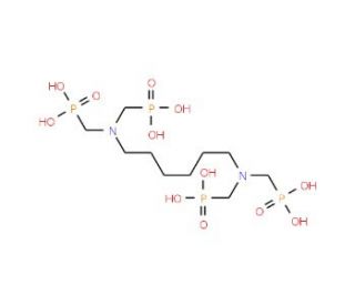 Hexamethylenediamine-N,N,N&prime;,N&prime;-tetrakis(methylphosphonic acid) solution (CAS 23605-74-5) - chemical structure image