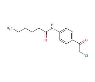 Hexanoic acid [4-(2-chloro-acetyl)-phenyl]-amide - chemical structure image