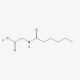 Hexanoyl Glycine 的分子结构, CAS编号: 24003-67-6 Hexanoyl Glycine (CAS 24003-67-6) - chemical structure image