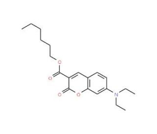 Hexyl 7-(Diethylamino)coumarin-3-carboxylate - chemical structure image