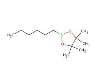 Hexylboronic acid pinacol ester (CAS 86308-26-1) - chemical structure image