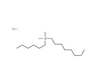 Hexyldimethyloctylammonium Bromide (CAS 187731-26-6) - chemical structure image