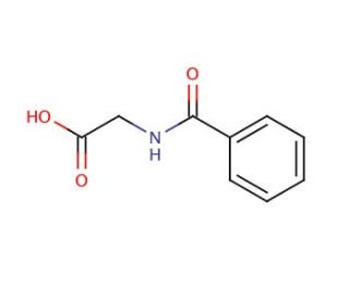 Hippuric acid (CAS 495-69-2) - chemical structure image