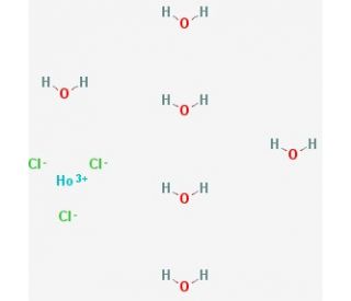 Holmium(III) chloride hexahydrate (CAS 14914-84-2) - chemical structure image