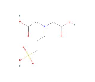 Homotaurine N,N-Diacetic Acid (CAS 134152-15-1) - chemical structure image