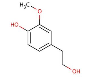Homovanillyl alcohol (CAS 2380-78-1) - chemical structure image
