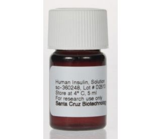 Santa Cruz Biotechnology Human Insulin, Solution (sc-360248), 5 ml vial, ideal for research applications requiring human i 