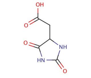 Hydantoin-5-acetic acid (CAS 5427-26-9) - chemical structure image