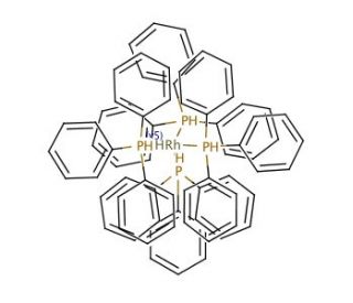 Hydridotetrakis(triphenylphosphine)rhodium(I) (CAS 18284-36-1) - chemical structure image