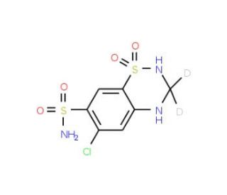 Hydrochlorothiazide-13C,d2 - chemical structure image