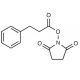 Hydrocinnamic Acid N-Hydroxysuccinimide Ester (CAS 109318-10-7) - chemical structure image