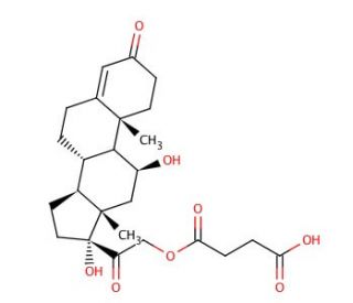 Hydrocortisone 21-hemisuccinate (CAS 2203-97-6) - chemical structure image