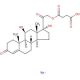 Hydrocortisone 21-hemisuccinate sodium salt 的分子结构, CAS编号: 125-04-2 Hydrocortisone 21-hemisuccinate sodium salt (CAS 125-04-2) - chemical structure image