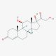 Hydrocortisone (CAS 50-23-7) - chemical structure image 