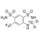 Hydroflumethiazide-13CD2 (CAS 1189877-11-9) - chemical structure image
