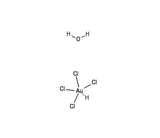 Hydrogen tetrachloroaurate(III) (CAS 27988-77-8) - chemical structure image