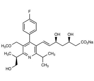 Hydroxy Cerivastatin Sodium Salt (CAS 189060-31-9) - chemical structure image