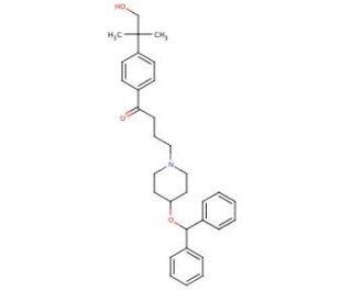 Hydroxy Ebastine (CAS 210686-41-2) - chemical structure image
