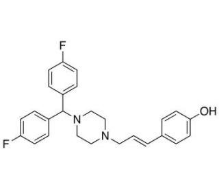 Hydroxy Flunarizine (CAS 87166-81-2) - chemical structure image