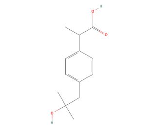 Hydroxy Ibuprofen (CAS 53949-54-5) - chemical structure image