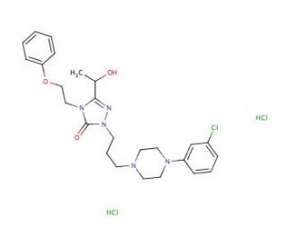 Hydroxy Nefazodone Dihydrochloride (CAS 98159-83-2 (HCl salt)) - chemical structure image