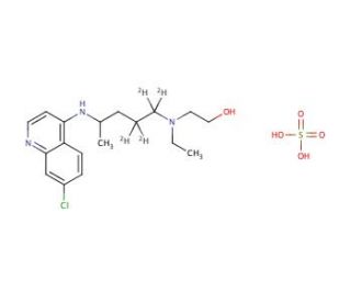 Hydroxychloroquine-d4 Sulfate (CAS 1216432-56-2) - chemical structure image