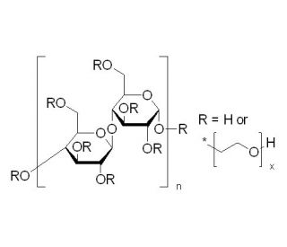Hydroxyethyl-cellulose (CAS 9004-62-0) - chemical structure image