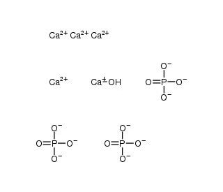 Hydroxylapatite, Ceramic (CAS 1306-06-5) - chemical structure image