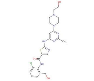 Hydroxymethyl Dasatinib (CAS 910297-58-4) - chemical structure image