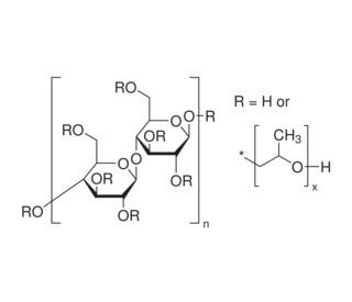 Hydroxypropyl cellulose (CAS 9004-64-2) - chemical structure image